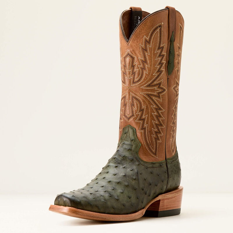 Ariat ostrich boots square toe online