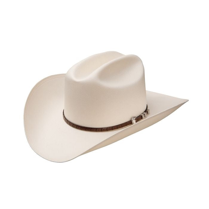Stetson 100x Bar None Straw Cowboy Hat Brim: 3 1/2 7 1/2 USA = 60 Mex