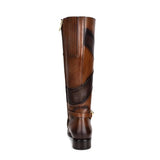 BOTA CUADRA DE PIEL PARA DAMA FC539