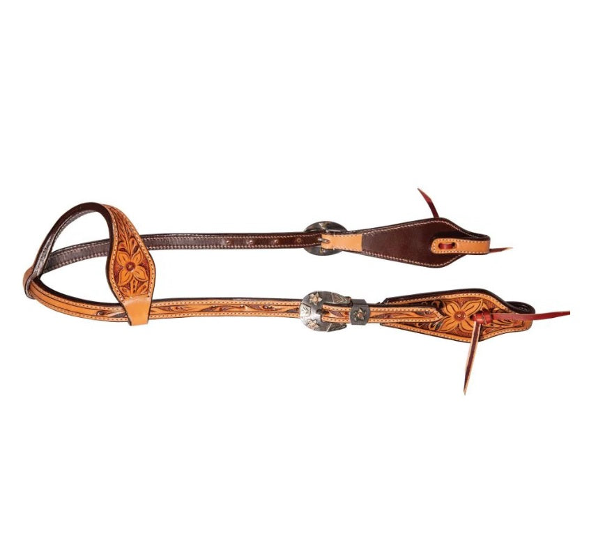 Professionals Choice Apple Blossom Single Ear Headstall 3P1036 ( FREE GIFT WITH PURCHASE Rope Halter)