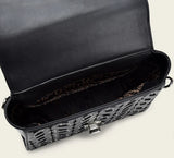 CUADRA BOLSO DE MANO EN PIEL GENUINA DE MANTARRRAYA PARA DAMA