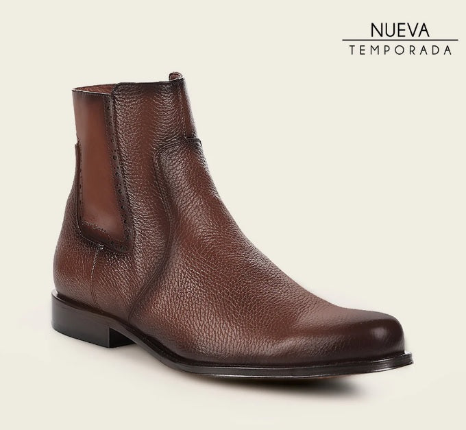 BOTINE FRANCO CUADRA DE VESTIR EN PIEL GENUINA DE VENADO PARA CABALLERO FC862