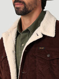 Men's Wrangler® Sherpa Lined Corduroy Jacket Brown 112335724