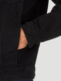 Mens Wrangler Black Denim Jacket Unlined  112318280