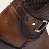 CUADRA GENUINE BOVINE LEATHER EMBROIDERED HONEY LEATHER BOOT CU613