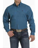 Cinch Mens Teal Print MTW1105306 Long Sleeve Shirt