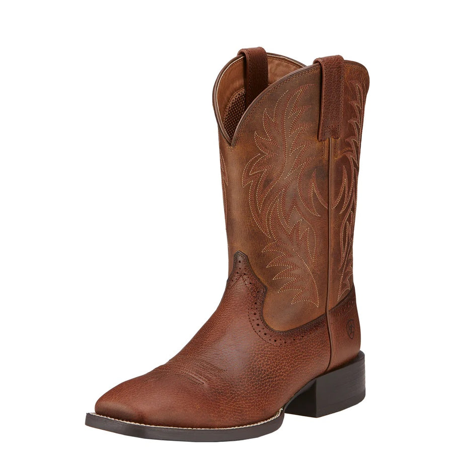 ARIAT MEN'S SPORT WESTERN FIDDLE BROWN - 10016291