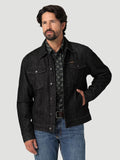 Wrangler Denim Jacket Sherpa Lined Black Obelisk 112335726