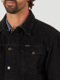 Mens Wrangler Black Denim Jacket Unlined  112318280