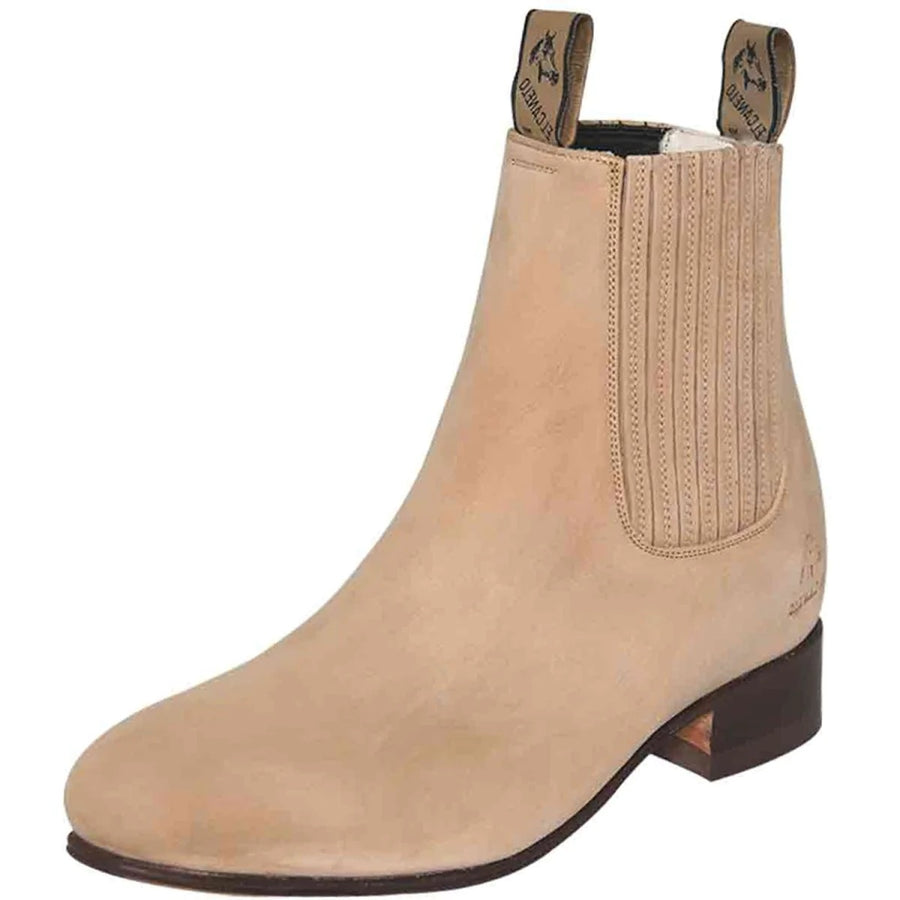 BOTIN EL CANELO CHARRO PIEL BOVINO NOBUCK NATURAL