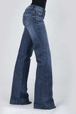 Stetson Womens Blue Cotton Blend S Embroidered 214 Trouser Jeans 11-054-0214-0807 BU