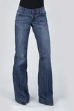Stetson Womens Blue Cotton Blend S Embroidered 214 Trouser Jeans 11-054-0214-0807 BU