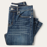 Stetson Womens Blue Cotton Blend 921 High Waist Plain Jeans 11-054-0921-2411 BU