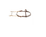 Classic Chocolate Roughout Browband Loomis Twisted Wire Draw Gag Bit Headstall