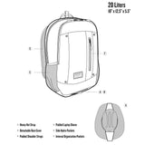 HOOEY  "ROCKSTAR" HOOEY BACKPACK AZTEC/RUST W/BEAD PATTERN