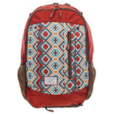 HOOEY  "ROCKSTAR" HOOEY BACKPACK AZTEC/RUST W/BEAD PATTERN
