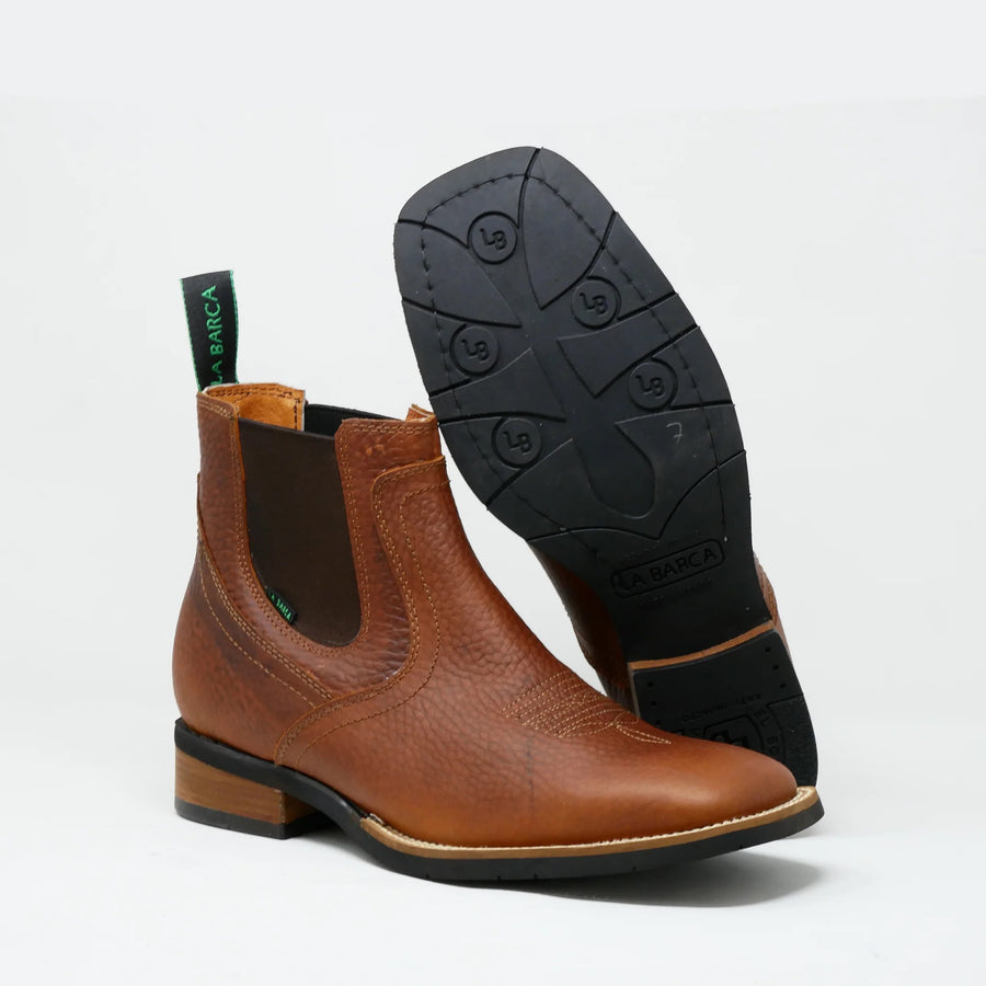 Botin La Barca Vaquero Bulldog Suela Se Hule Maple Grasso ( 6.5 USA ) (25.5 Mex)