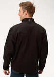 Roper Mens Black Polyester Conceal Carry Fleece Jacket 03-097-0788-0524 BL