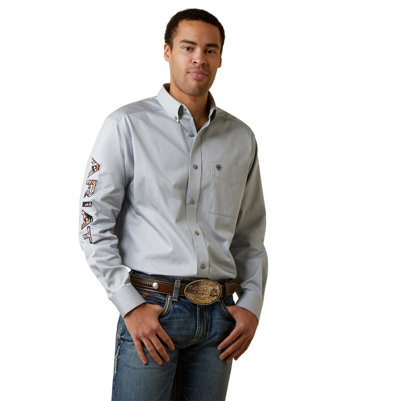 Ariat Mens Team Logo Twill Classic Fit Shirt - 10044941