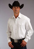 Stetson Western Shirt Mens Long Sleeve Snap White 11-001-0465-1025 WH