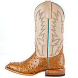 Women's Macie Bean Top Hand Antique Saddle Full Quill Ostrich Cowgirl Boot