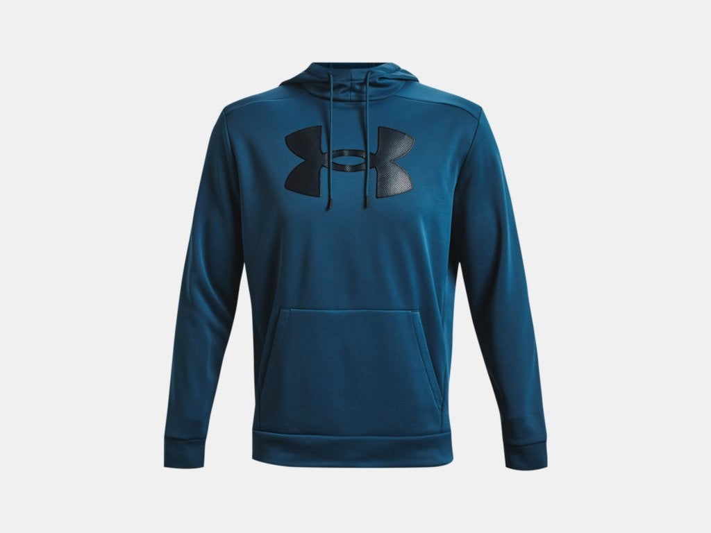 New with Tag - Under Armour Storm Men's Fleece Big Logo Hoodie - light blue  - size L - Goskand Ski & Soccer Store