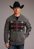 GREY AZTEC CARDIGAN 11-014-0120-7018-GY-S