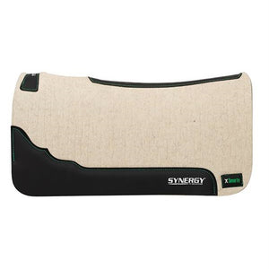 Smarty Contoured Steam Pressed Felt Perf Saddle Pad, Nat, 1" * GIFT WITH PURCHASE *