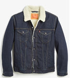 LEVI'S MEN'S JUNIPER SHERPA LINED TRUCKER DENIM JACKET