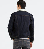 LEVI'S MEN'S JUNIPER SHERPA LINED TRUCKER DENIM JACKET