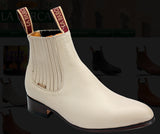 BOTINE CHARRO LA BARCA COLOR CHICLE . MENS BOTINES LA BARCA LIGHT TAN COLOR , HerraduraDeOro - HerraduraDeOro