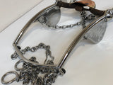 SHOW HORSE BIT. COPPER SHIELD AND ROLLER FOR ADDED CONTROL. FRENO DE CHARRO. , HerraduraDeOro - HerraduraDeOro
