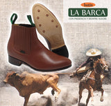 BOTINE CHARRO LA BARCA COLOR CHICLE . MENS BOTINES LA BARCA LIGHT TAN COLOR , HerraduraDeOro - HerraduraDeOro