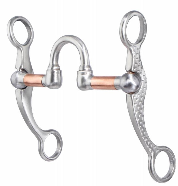 FRENO DE CABALLO CHARRO. RASP SHANK - CORRECTION HORSE BIT , HerraduraDeOro - HerraduraDeOro