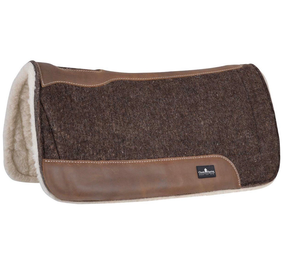 Classic Equine Blended Horse Saddle Pad Felt Fleece , HerraduraDeOro - HerraduraDeOro