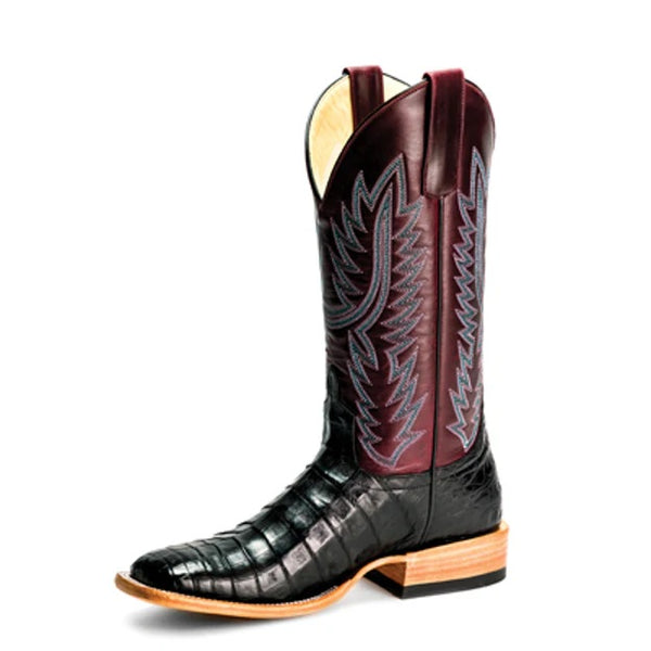 Macie Bean Top Hand Black Caiman Belly - M2002 - HerraduraDeOro