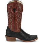 Tony Lama Men's Arena Rylen Black Full Quill Ostrich 13in Red Top