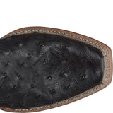 Tony Lama Men's Arena Rylen Black Full Quill Ostrich 13in Red Top