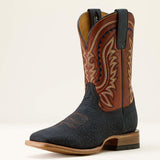 Ariat Men's Navy Bison & Ginger Spice TekStep Wide Square Toe Boots 10063784