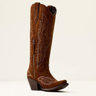 Ariat Ladies Casanova Oiled Tan Suede Leather X Toe Western Boot 10080418