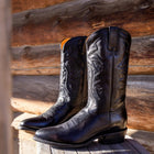 Stetson Men's Ames Corded Shaft Western Boots - Round Toe 12-020-7311-1686 BL "D"