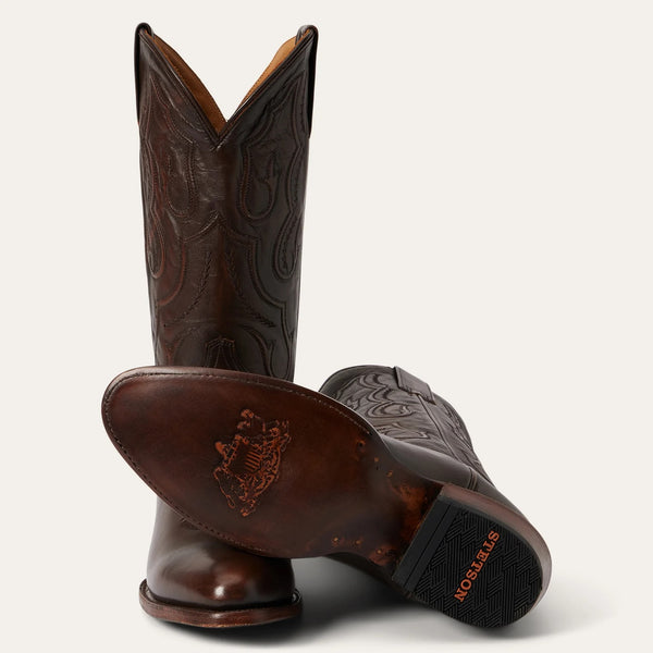 Stetson Men's Carlisle Western Boots - Round Toe 12-020-7311-4077 BR  "D"