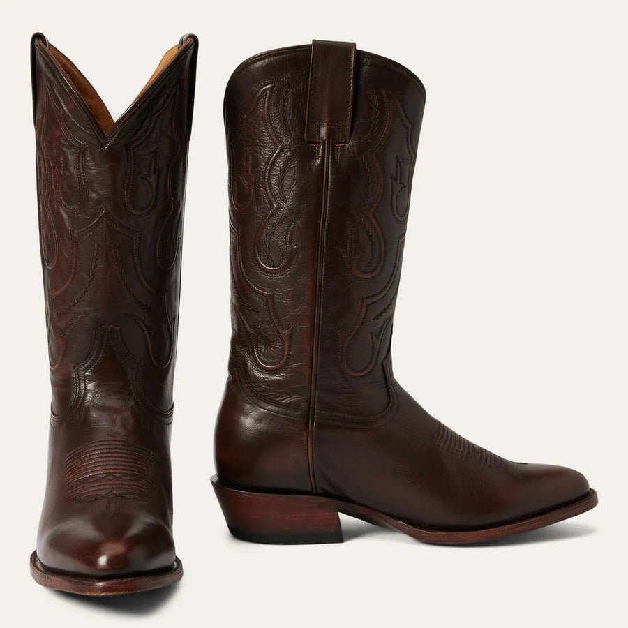 Stetson Men's Carlisle Western Boots - Round Toe 12-020-7311-4077 BR  "D"