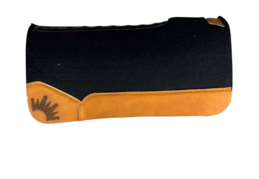 Best Ever Pads 1 1/4 Inch Kush Black Felt Saddle Pad 32 X 32