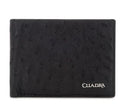Cartera Cuadra DU469 Piel De Avestruz Negra