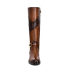 BOTA CUADRA DE PIEL PARA DAMA FC539