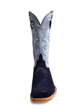 HORSE POWER MENS MARINE BLUE SUEDE BOOTS