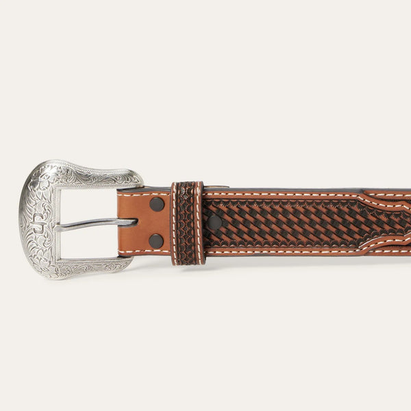 Stetson Western Icon Tooled Belt "34"