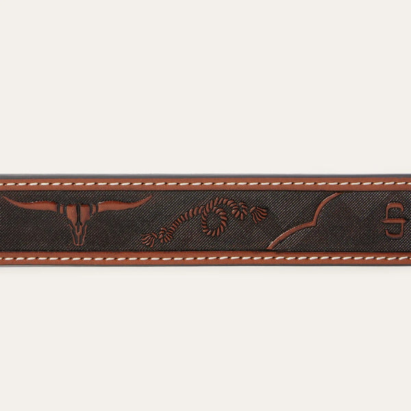 Stetson Western Icon Tooled Belt "38"