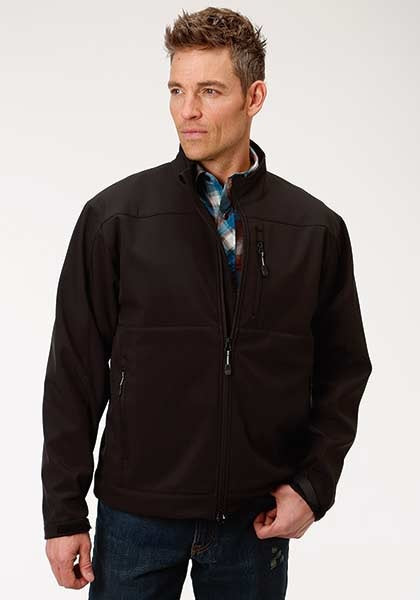 Roper Mens Black Polyester Conceal Carry Fleece Jacket 03-097-0788-0524 BL